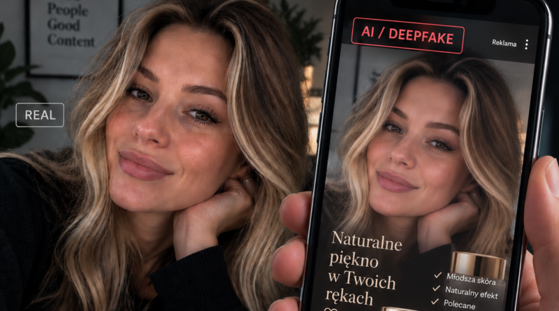 Analiza reklamy deepfake stworzonej z wykorzystaniem AI